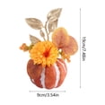 thumbnail image 3 of WNEXOPE Artificial Pumpkin Maple Leaves Arrangement, Fall Table Centerpiece Decor for Thanksgiving Halloween Party, Handcrafted Home Ornament, 3 of 6