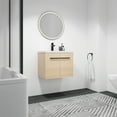 thumbnail image 2 of Yesfashion Floating Bathroom Vanity with Ceramics Countertop Sink,Wall Mounted 2 Doors Bathroom Storage Cabinet Set,Enclosed Storage Space,Hanging Bath Cabinet, 2 of 8