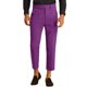 thumbnail image 5 of Pantalones de vestir recortados de hombre con pliegues y ajuste slim fit en color púrpura 28, 5 of 5