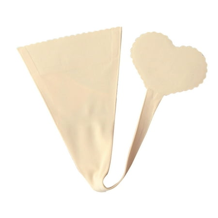 BYHONG Women Sexy Lingerie Smooth G String Knickers Underwear Open Crotch Thongs Panties Women Panties Beige L