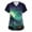 Light Green #55, variant on KDDYLITQ Womens Scrubs Short Sleeve V Neck Nursing Uniform Scrub Tops Halloween Floral Cute Work Skeleton Shirts with Pockets Green M