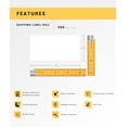 thumbnail image 4 of HOUSELABELS 4" x 2" Large Retail Labels on 0.75" Core Compatible With Zebra and Rollo Printers, 1 Roll / 300 Labels per Roll, 4 of 7