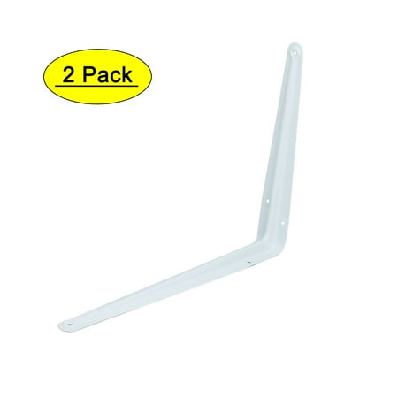 

Uxcell 12 Length Metal L Shape Wall Mounted Shelf Brackets Support Brace 2pcs