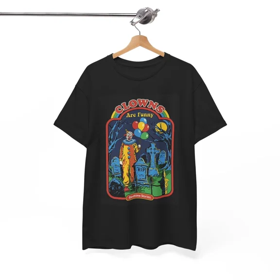 Clowns Are Funny Graphic T Shirt Funny Retro Unisex Heavy Cotton Tee | eBay