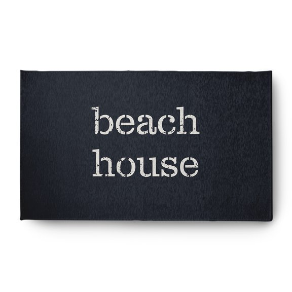 Simply Daisy 3' x 5' Beach House Nautical Chenille Rug, Shark Blue