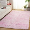 thumbnail image 2 of SAFAVIEH Rainbow Jaki Abstract Shag Area Rug, Pink, 6' x 9', 2 of 11