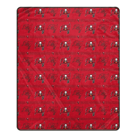 Pegasus Tampa Bay Buccaneers 50" x 60" Repeat Big Logo Wordmark Ultra Soft Blanket