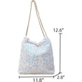 thumbnail image 6 of CoCoMangos Sparkling Sequin Shoulder Tote Bag Women Glitter Evening Handbags and Purse for Party Prom Club Wedding, 6 of 6