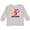 AC-Heather Grey, variant on Its My 5th Birthday with Smiling Emoticon Girls Long Sleeve Toddler T-Shirt