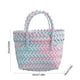 thumbnail image 3 of Cesta de Almacenamiento Tejida de Plástico Multicolor, Diseño de Celosía, 19x10x25cm, Organizador Portátil Liviano y Duradero con Tejido de Cuerda Gruesa para Esenciales del Hogar y Viajes, 3 of 6