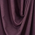 thumbnail image 2 of 3S Brother's Pinch Pleated Linen Texture Thermal Insulated 100% Blackout Noise Reducing Single Panel Custom Made Curtains - Made in Turkey - Purple ( 100" W x 168" L ), 2 of 3