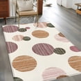 thumbnail image 2 of Area Rugs 2.7'x5', Abstract Geometric Carpet for Living Room Bedroom Dining Room, Farmhouse Vintage Polka Dot Red Brown Throw Kitchen Rugs Non Slip Washable Rectangle Indoor Outdoor Rugs, 2 of 8