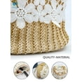 thumbnail image 4 of Deago Straw Handbags Women's Summer Beach Straw Bucket Tote Bag Straw Woven Handbag Lace Crossbody Shoulder Bag Purse (Flower Pattern), 4 of 9