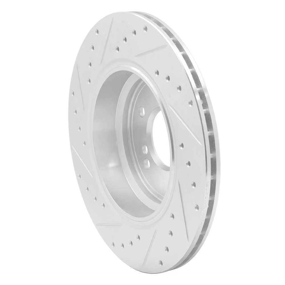 Dynamic Friction Company 631-31050R DFC Brake Rotor - Drilled And Slotted - Silver