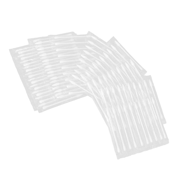 Hisopo De Algodón De Doble Cabeza, Extremos Puntiagudos Redondos, 100 Piezas Hisopo De Algodón Desechable, Portátil, Práctico Para Uso Doméstico Para Viajes