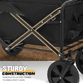 thumbnail image 6 of MADOG 85 L / 200 lb Capacity Collapsible Folding Wagon with 360° Rotation Wheels, 6 of 12