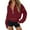 A163-Wine, variant on FYDUU Women's Hooded Sweatshirts Casual Long Sleeve Half Zip Cropped Hoodie Pullover Fall Winter Fashion Clothes Soft Casual Sweatshirts Tops Black