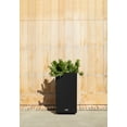 thumbnail image 6 of Veradek Block Series Pedestal Short 26" Plastic Planter - Black, 6 of 11