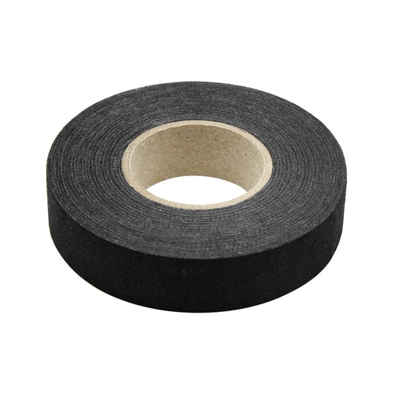 Black Universal Adhesive Cloth Fabric Car Wire Harness Looms Tape 19mm x 15m
