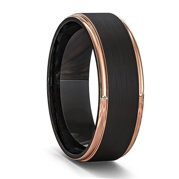 Anillos de dragón celta de boda de tungsteno negro de moda para hombres con incrustaciones de circón verde Punk hombres de acero inoxidable anillo de fibra de carbono verde Tan Jianjun unisex
