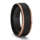 thumbnail image 1 of Anillos de dragón celta de boda de tungsteno negro de moda para hombres con incrustaciones de circón verde Punk hombres de acero inoxidable anillo de fibra de carbono verde Tan Jianjun unisex, 1 of 2