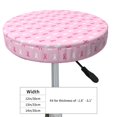 thumbnail image 4 of KLL Breast Cancer Awareness5 Round Bar Chair Cushion Cover 14 inch ,Bar Stool Protector with Elastic, Soft Washable, 4 of 6