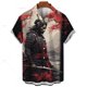thumbnail image 3 of Nuevas camisas japonesas para hombres, camisas hawaianas, ropa de samurái fantasma en 3D, camisetas de manga corta, ropa de calle Harajuku, ropa de verano para hombre, 3 of 5