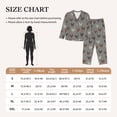 thumbnail image 3 of KLL Rooster Print Women's Long Sleeve Pajamas with Pants Sleepwear Loungewear 2 Set-X-Large, 3 of 7