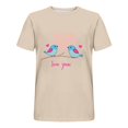 thumbnail image 3 of Jinhomg Mens Fashion T Shirts 2025 Valentine's Day Themed Graphic Tees Big and Tall Comfy Short Sleeve Crew Neck Holiday Tops Casual Daily Wear Beige XL, 3 of 4