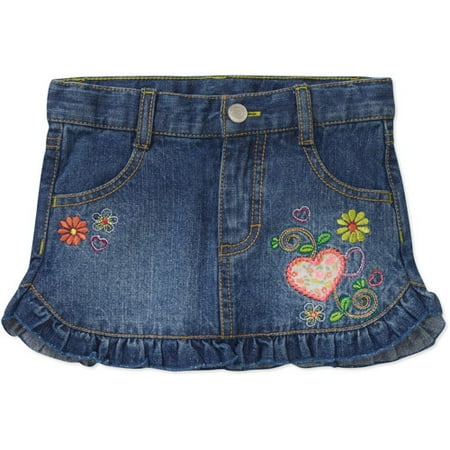 Healthtex Baby Girls' Ruffled Denim Skirt