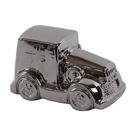 Traditional Style Rolls Royce Ceramic Car in Polished Silver Finish