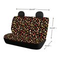 thumbnail image 4 of Uourmeti Car Back Seat Covers for Auto Interior Automotive, Autumn Leaves Mushroom 2 Pack Car Rear Seat Protectors Protects Against Mess Easy to Install, 4 of 4
