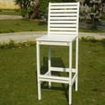 thumbnail image 2 of White Bar Chair with Horizontal Slats, 2 of 3