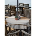 thumbnail image 2 of Outdoor Tablecloths with Umbrella Hole & Zipper, Brown Grey Vintage Round Tablecloths 60 Inch, Retro Farmhouse Elegant Pastoral Waterproof Table Cloth, Patio/Pool/Picnic Table Covers, 2 of 8