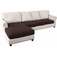 thumbnail image 1 of sasyxdc Sectional Couch Covers 4 Piece Stretch Separate Sofa Cushion Cover Set L Shape Sofa Slipcover Furniture Protector for Both Left/Right Sectional Couch (3 Seater + 1 Chaise  Jacquar, 1 of 8