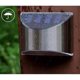 thumbnail image 3 of Triomphe Lámpara solar de 4 piezas Aplique de pared solar para exteriores Luz de cerca impermeable de acero inoxidable Aplique de pared para jardín y jardín con 4 LED IP65, luz cálida,, 3 of 5