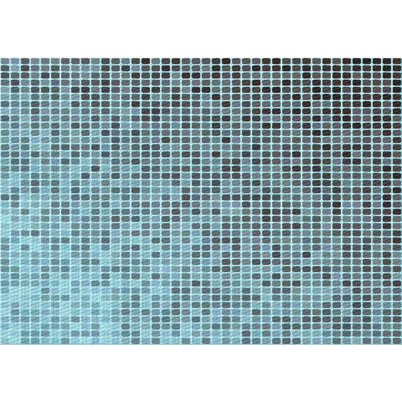 Ahgly Company Indoor Rectangle Patterned SkyBlue Area Rugs, 7' x 10'