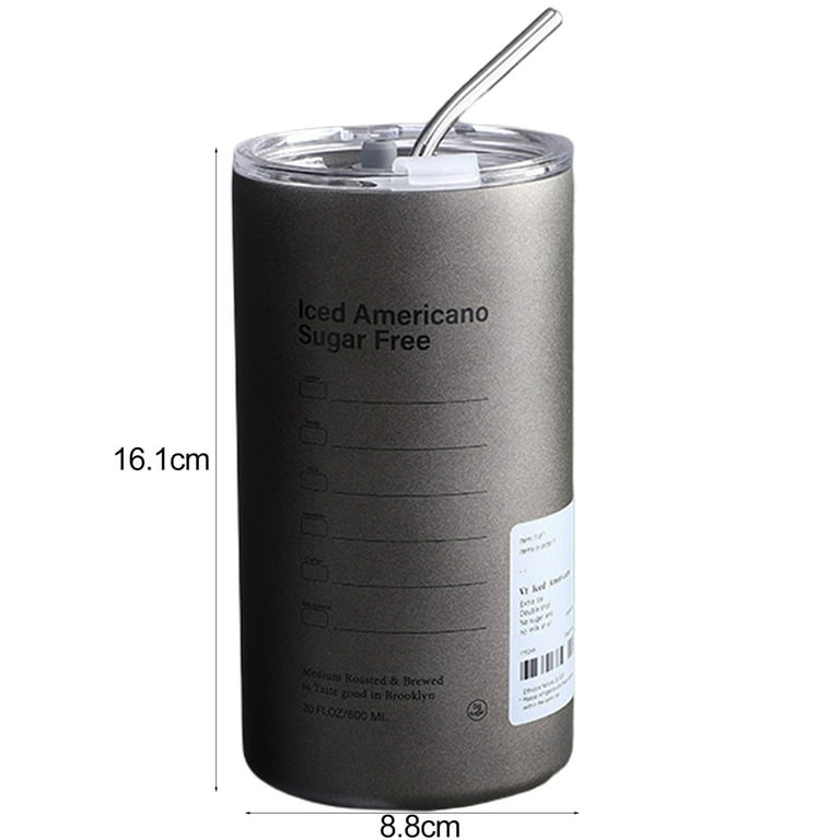 16oz Big Stemmy Coffee Mug W/ Straw – The Stainless Depot