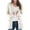 Beige womens tops, variant on Dianli Sweaters for Women Plain Long Sleeve Knit Sweaters Coat Casual Loose Fit Breathable Cable Knit Sweater Open Front Cardigan Button Outerwear on Clearance White xxxl