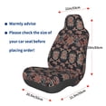 thumbnail image 2 of Lsque Retro Floral Pattern Car Seat Covers for Front Seats , Waterproof Seat Covers for Cars, Sporty Front Seat Covers,Car Seat Cover Protector Front Seats, 2 of 5