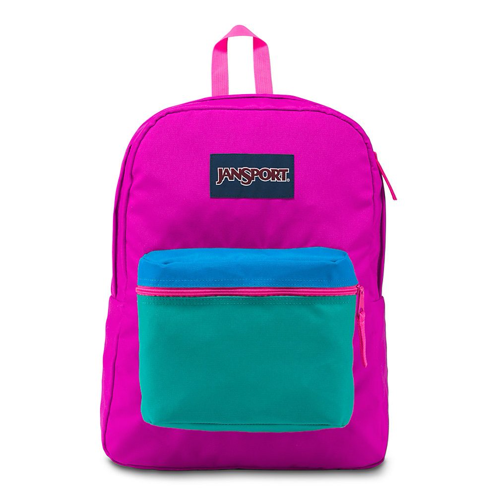JanSport Backpack JanSport Superbreak Exposed Neon Purple/Ultra