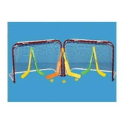 Hockey Mini Goals with 2 Sticks, 3 Balls & 2 Goalie Sticks - 30 x 23