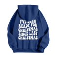 thumbnail image 6 of I've Been Ready For Christmas Since Last Christmas Hoodies for Women Xmas Hooded Sweatshirt with Pockets Pullover Tops, 6 of 8