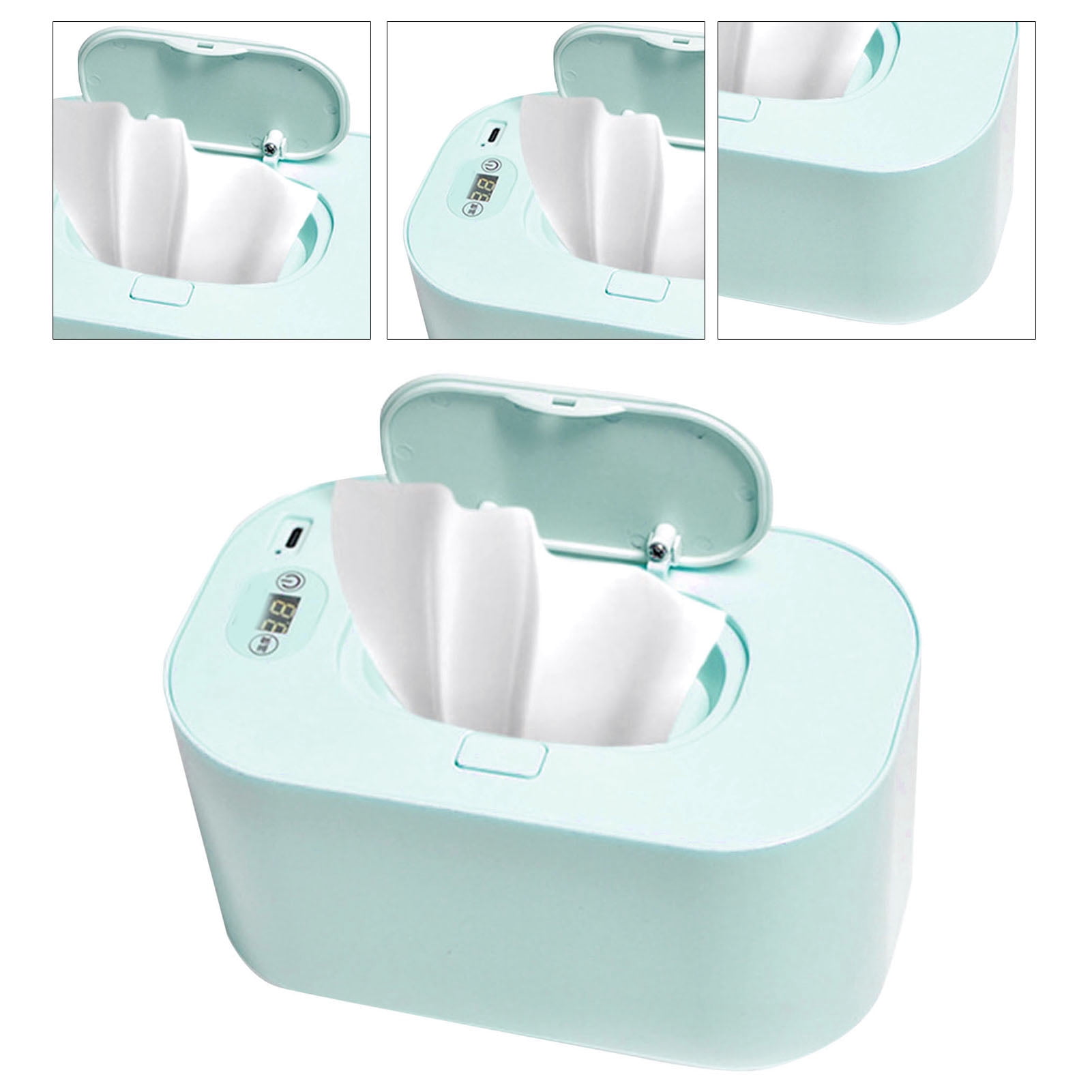 Wet Wipes Dispenser Heater, Large Capacity Portable Household Heating Box, Stay Hydrated Baby Wipe Warmer for Home (7LtBLlpF-16)
