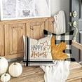 thumbnail image 2 of Juego de 4 fundas de almohada de otoño de 18 x 18 para decoración de otoño, diseño de búfalo, calabaza, hoja de arce, cojines decorativos, funda de cojín de otoño para sofá Ormromra WMZL-2175, 2 of 5