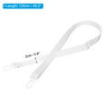 thumbnail image 2 of REGALWOVEN Replacement Shoulder Strap, Adjustable Swivel Clips Hook Buckle Slide Crossbody Bag Belt White, 2 of 6