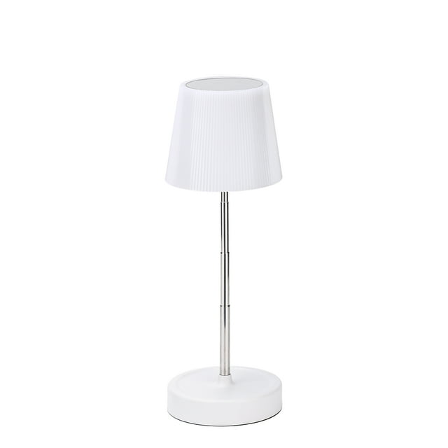 Modern Rechargeable Ambient Lamp - Touch-Controlled, Adjustable Height, Pleated Design with RGB/Three Color Temperature, USB Charging, Stylish Home Decor Light