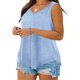 thumbnail image 5 of Craaazy Women's Relaxed Fit Plus Size V Neck Tank Top, Solid Color Sleeveless Loose Top, Comfy Casual Cami for Summer Gifts, 5 of 8