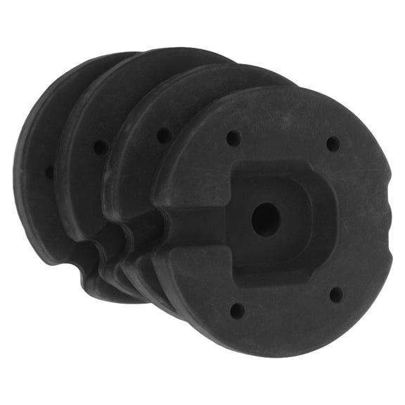 SEWCHICS Black Weighted Lamp Base for Table and Floor Lamps, Compact Plastic Design Ideal for Home and Office Use