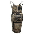 thumbnail image 3 of Floral and Geometric Print Slip Dress with Lace Trim for Women, 3 of 5